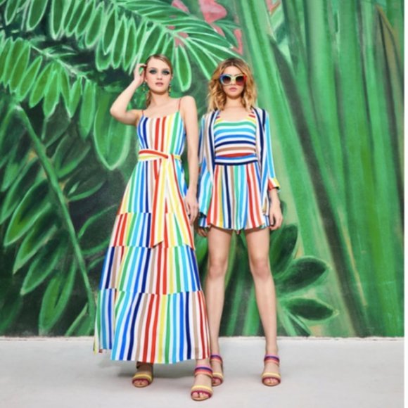 Alice + Olivia Dresses & Skirts - NWT 2 Alice and olivia rainbow janan midi dress